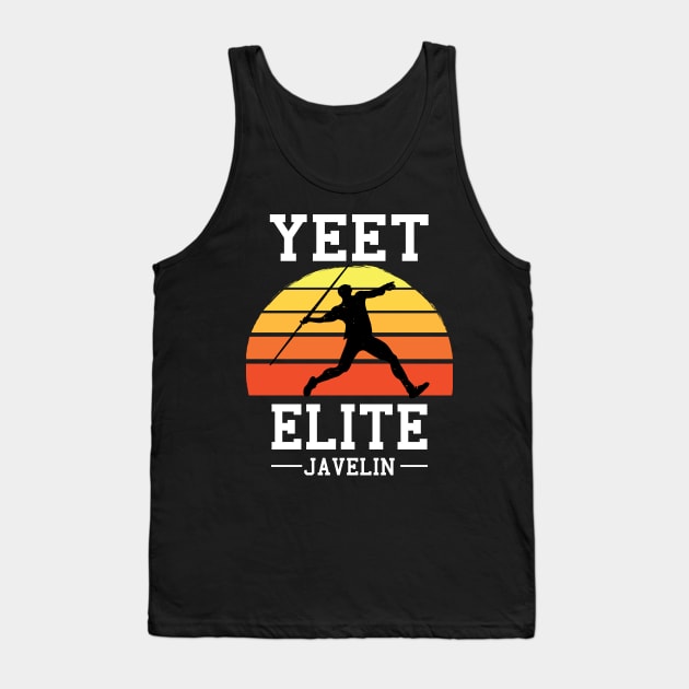 Yeet Elite Javelin Retro Track N Field Athlete Tank Top by atomguy